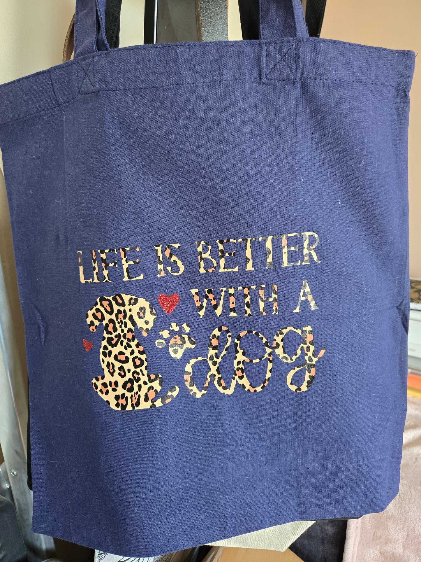 Cat/Dog Animal Print Light Weight Cotton Tote Bag