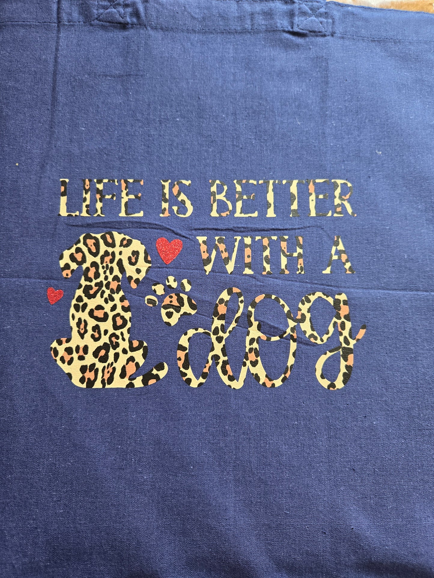 Cat/Dog Animal Print Light Weight Cotton Tote Bag