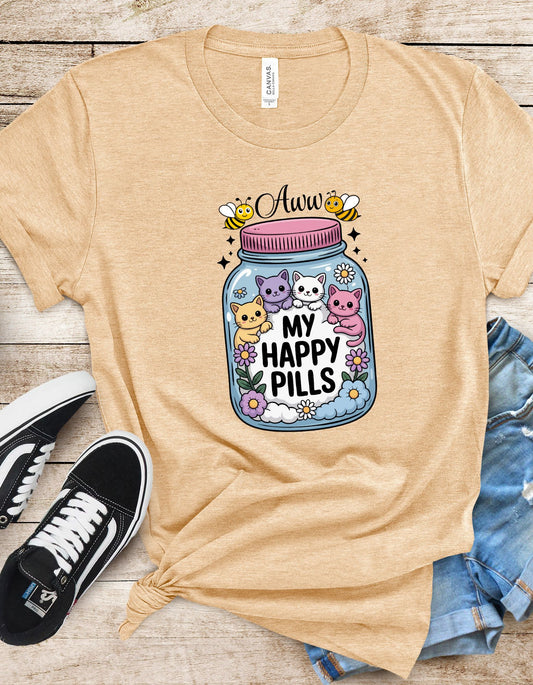 My Happy Pills Cats Unisex T-Shirt