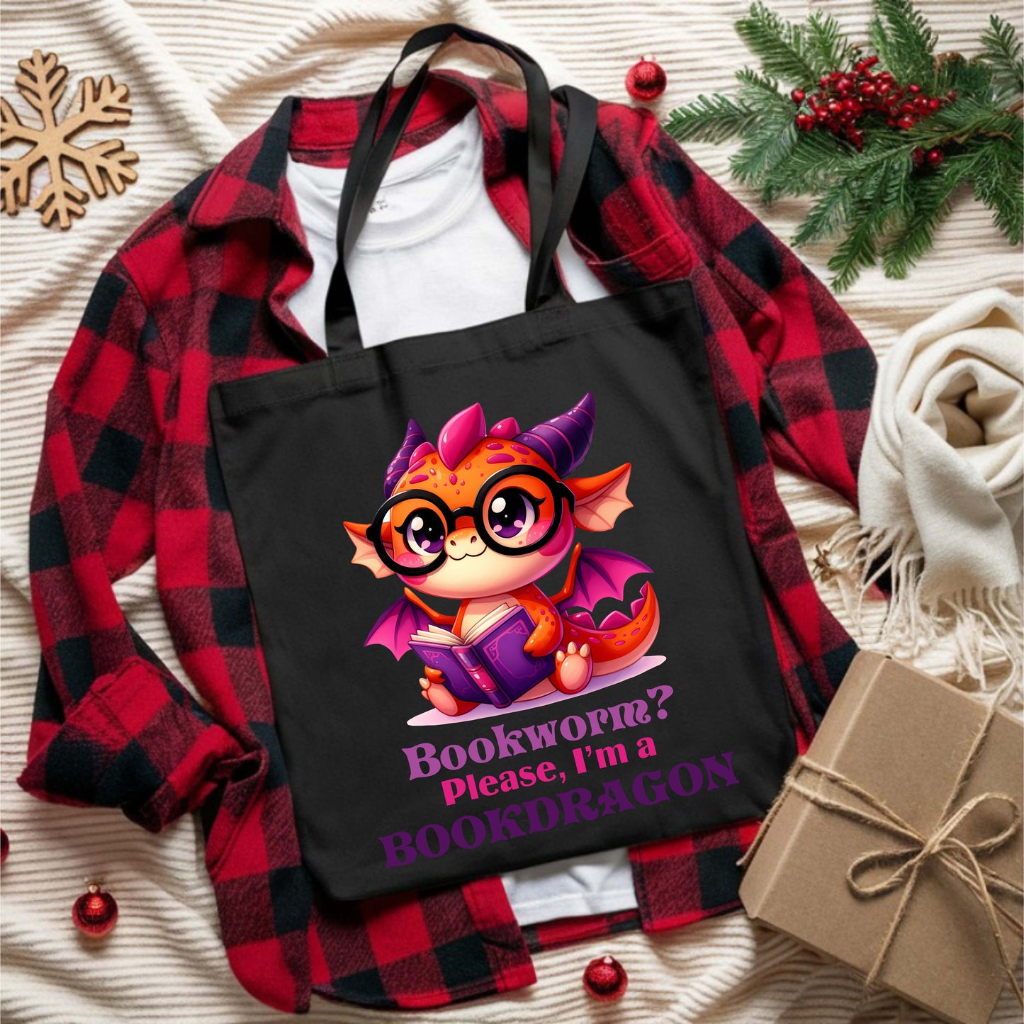 Bookdragon Cotton Tote Bag.