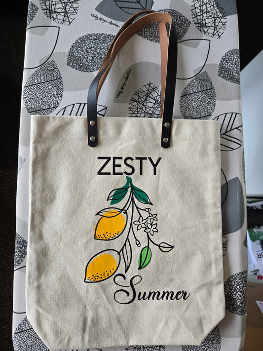 Zesty Summer Lemons Tote Bag