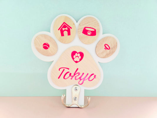 Dog Leash Hooks-Personalised