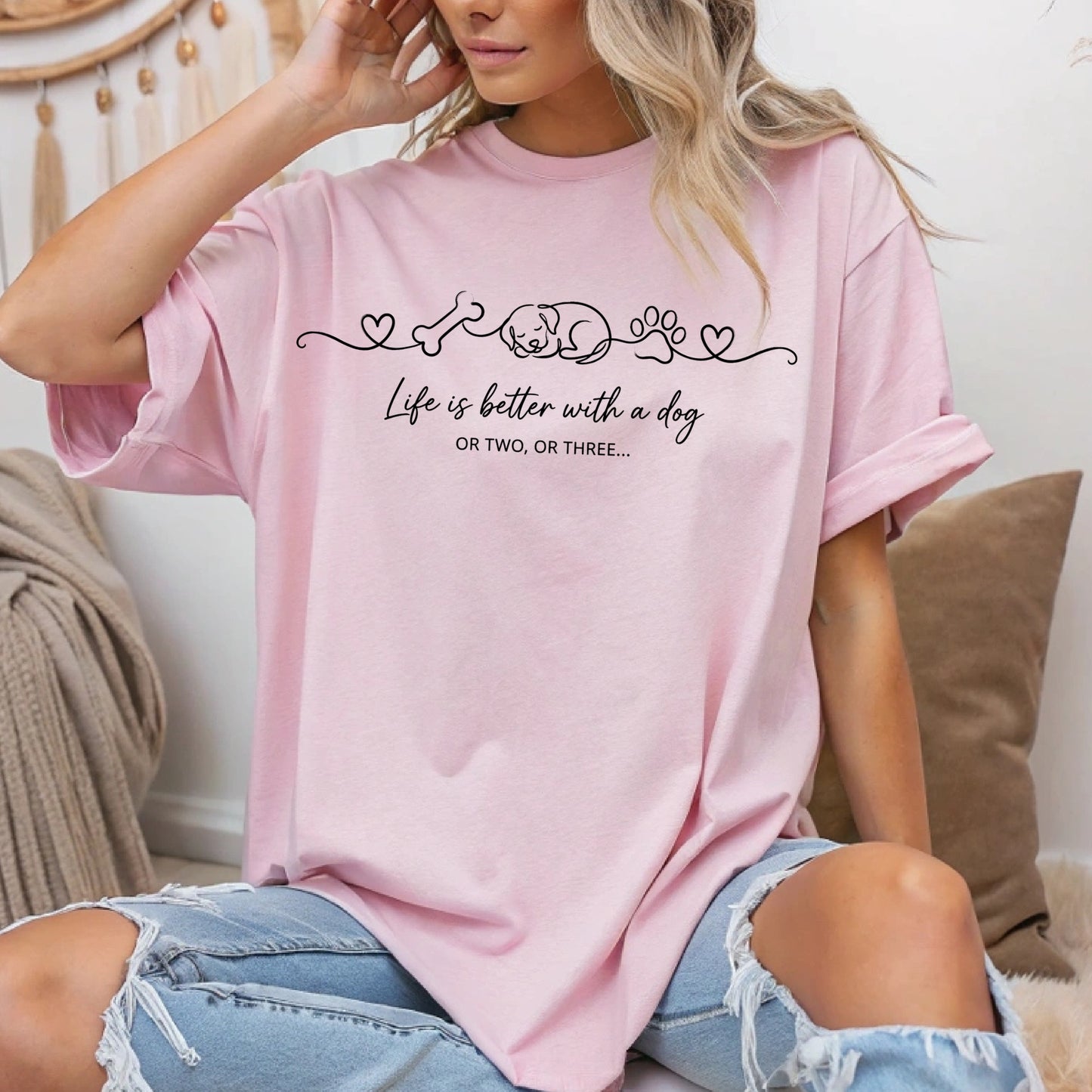 Dog-Life Is Good T-Shirt