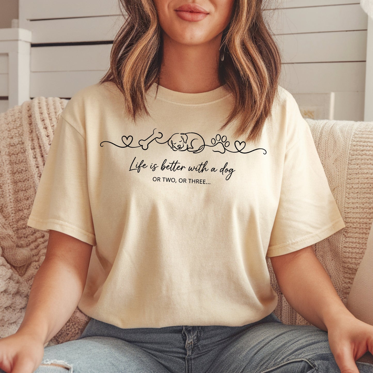Dog-Life Is Good T-Shirt