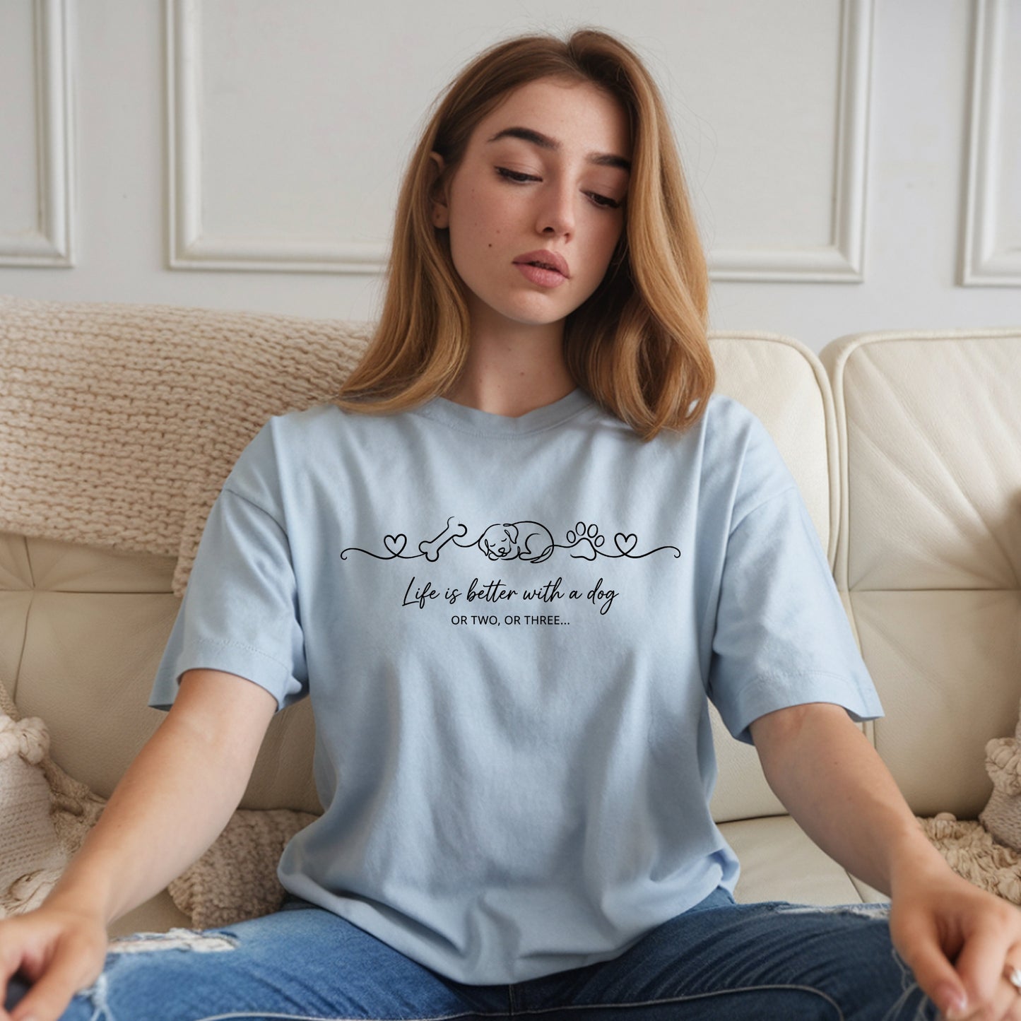 Dog-Life Is Good T-Shirt