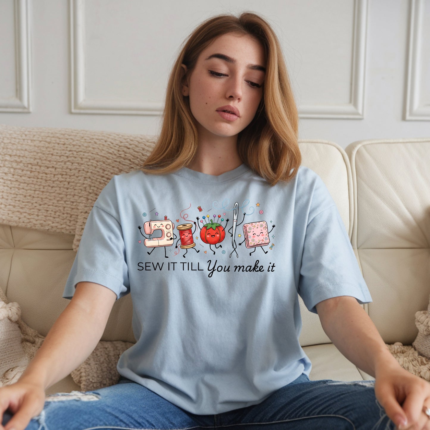 Sew It Till You Make It-Funny- T-Shirt