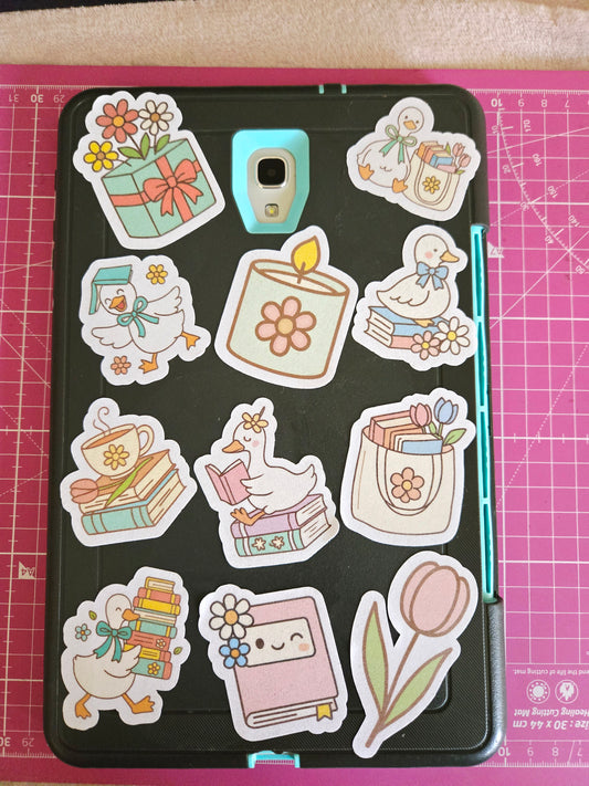 The Cosy Bookish Goose Collection Stickers-Pack of 4
