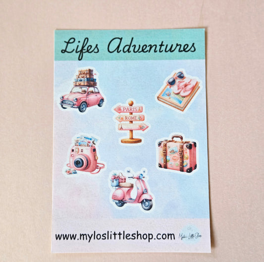 Lifes Adventures  Sticker Sheet