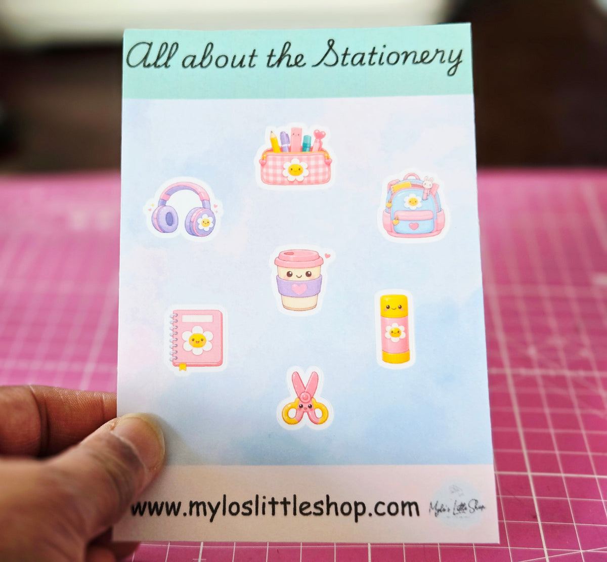 All About The Stationery Sticker Sheet