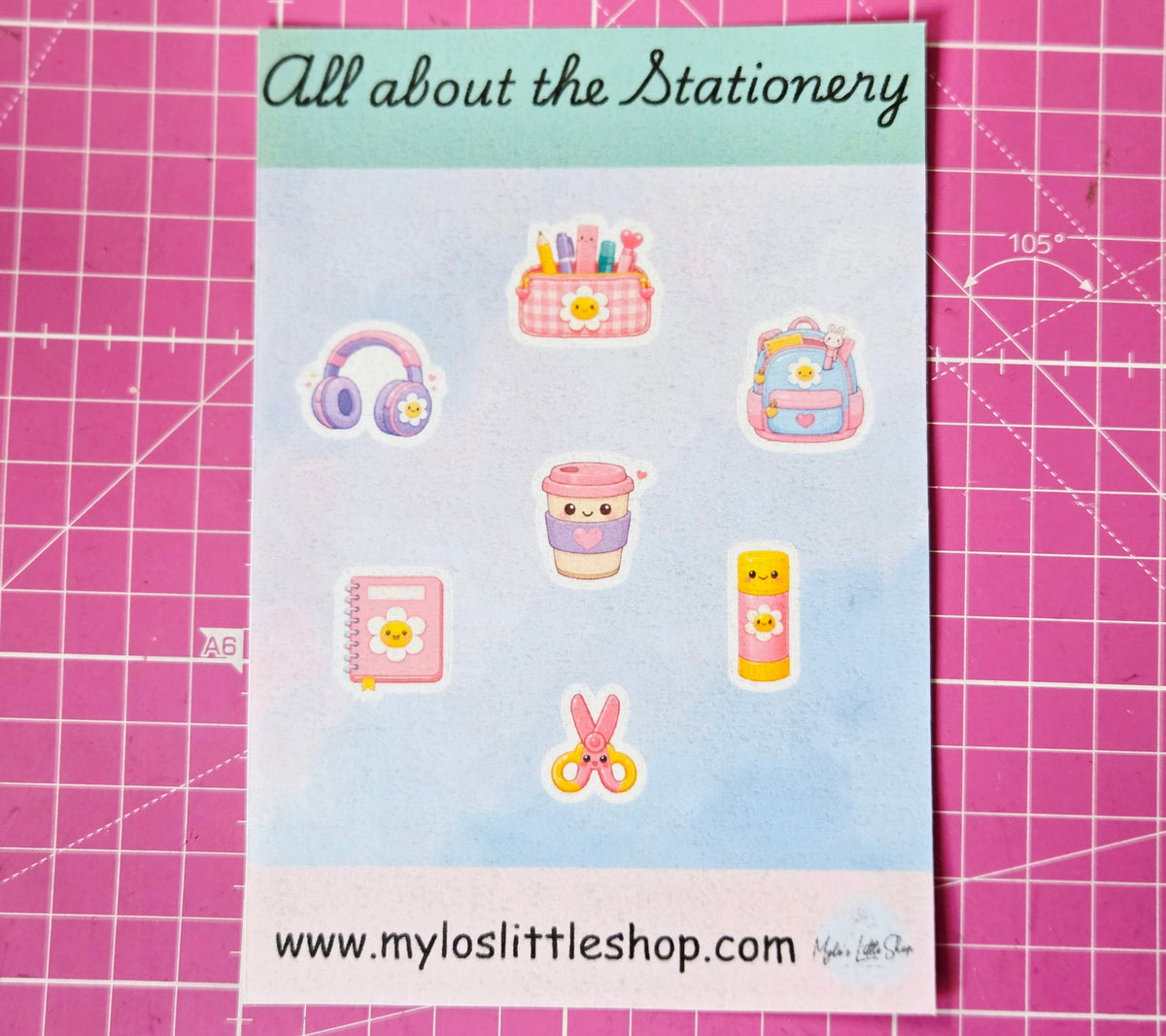 All About The Stationery Sticker Sheet