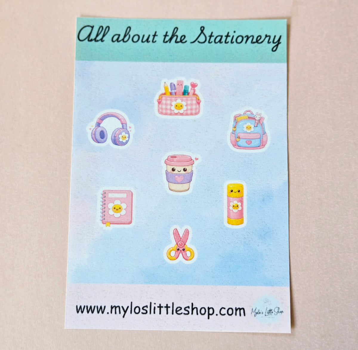 All About The Stationery Sticker Sheet
