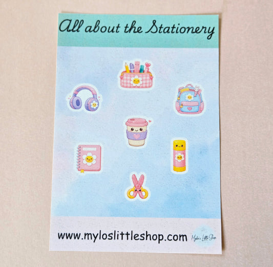 All About The Stationery Sticker Sheet