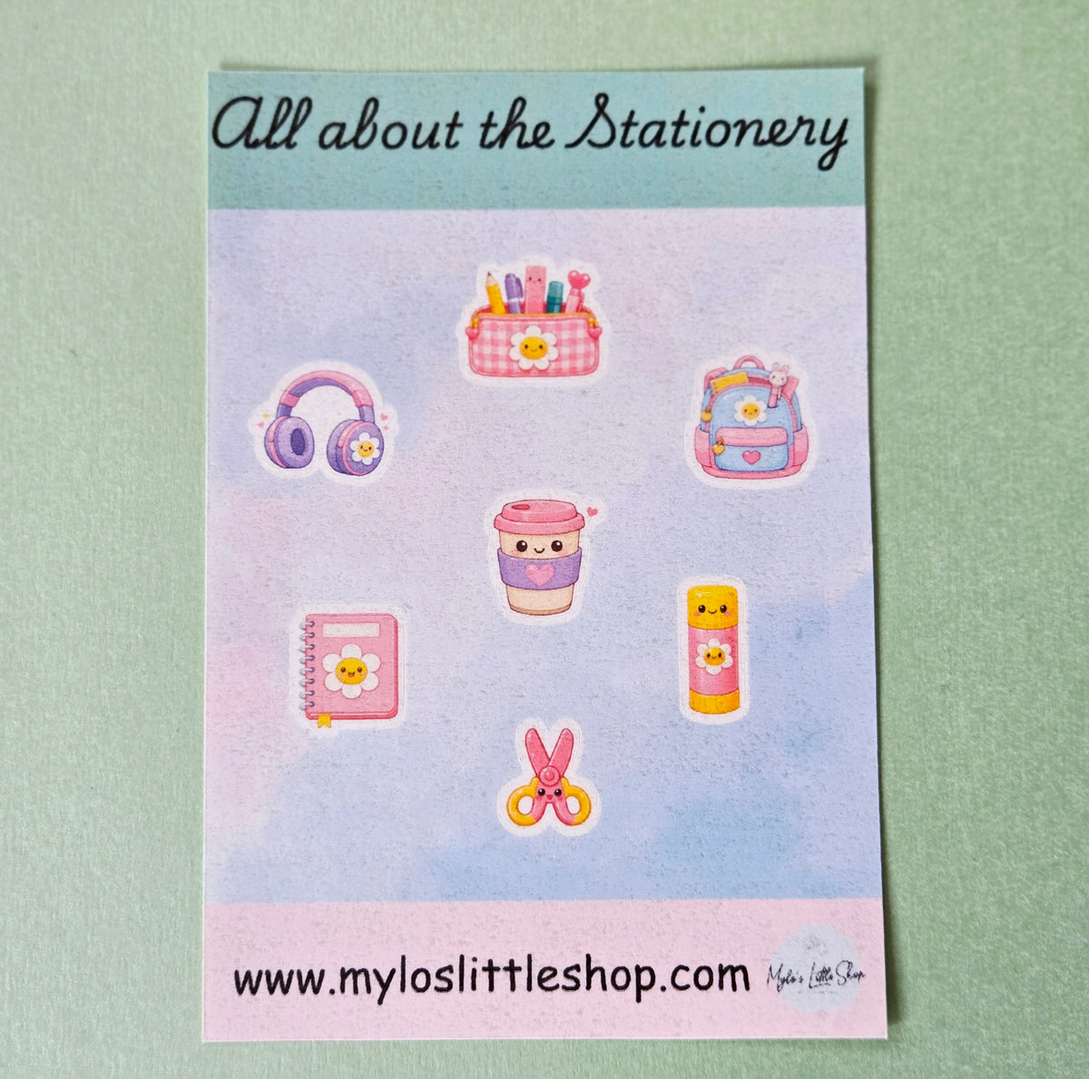 All About The Stationery Sticker Sheet