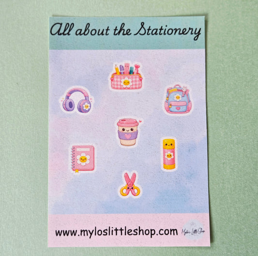All About The Stationery Sticker Sheet