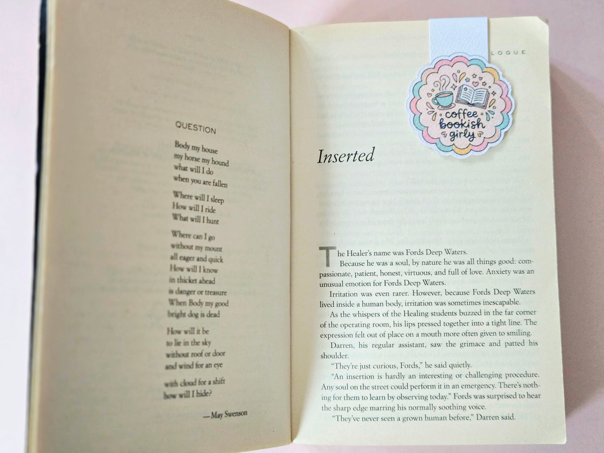 Coffee Bookish Girlie Magnetic Bookmark