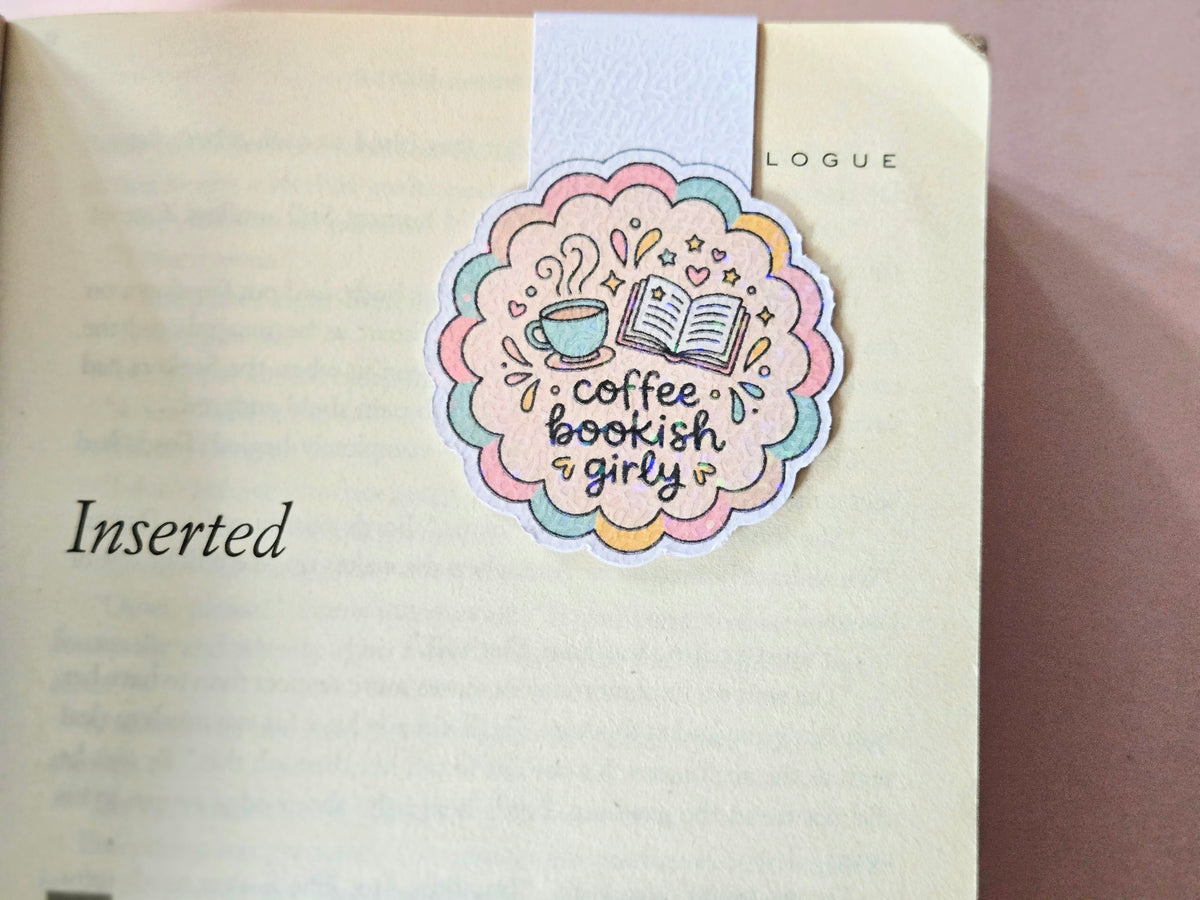 Coffee Bookish Girlie Magnetic Bookmark