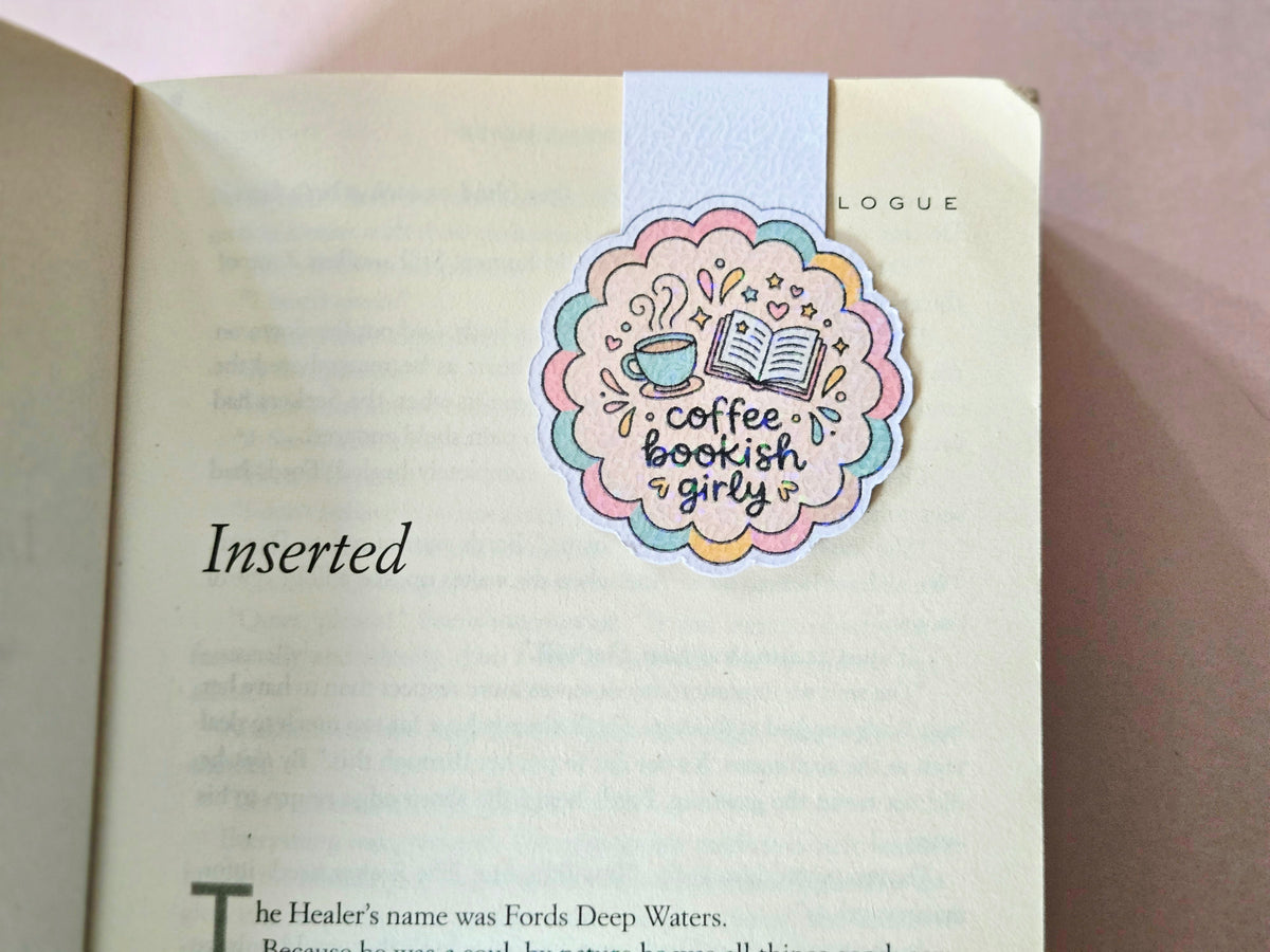 Coffee Bookish Girlie Magnetic Bookmark