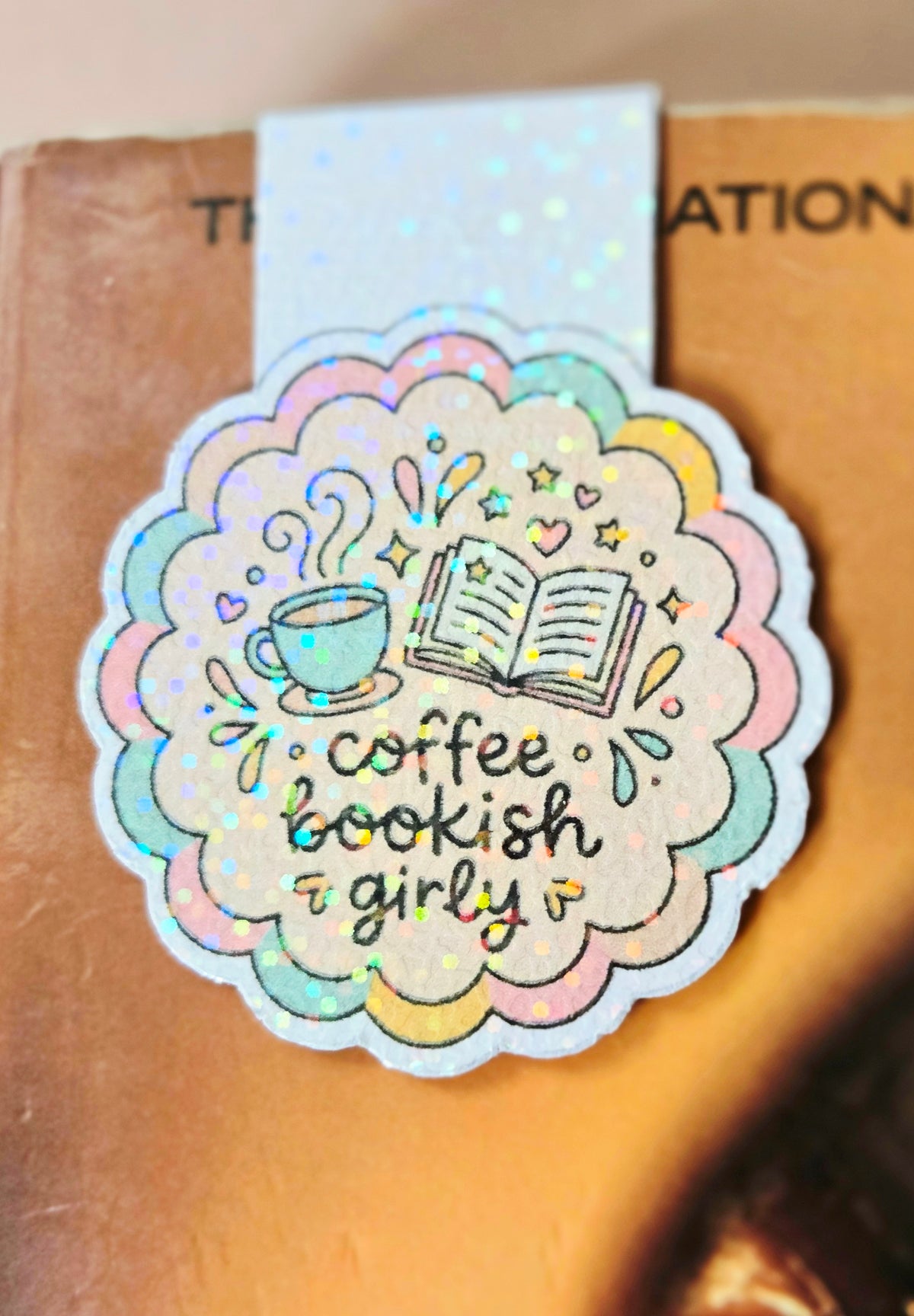 Coffee Bookish Girlie Magnetic Bookmark