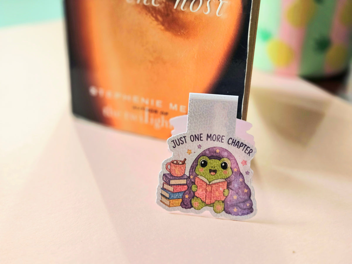 One More Chapter Froggie Magnetic Bookmark
