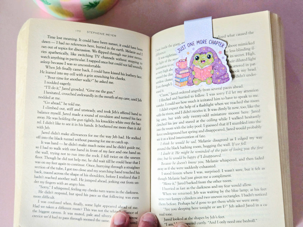 One More Chapter Froggie Magnetic Bookmark