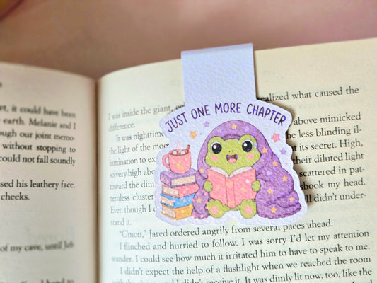 One More Chapter Froggie Magnetic Bookmark