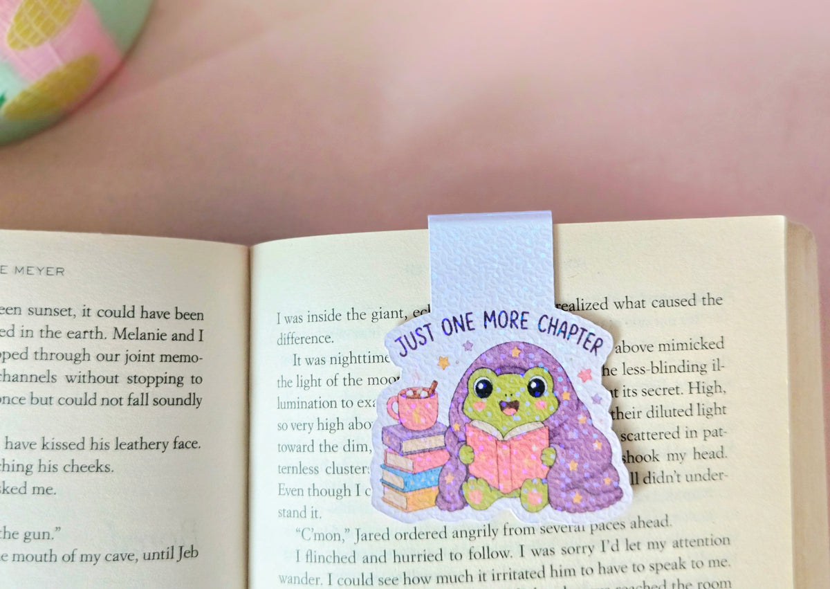 One More Chapter Froggie Magnetic Bookmark