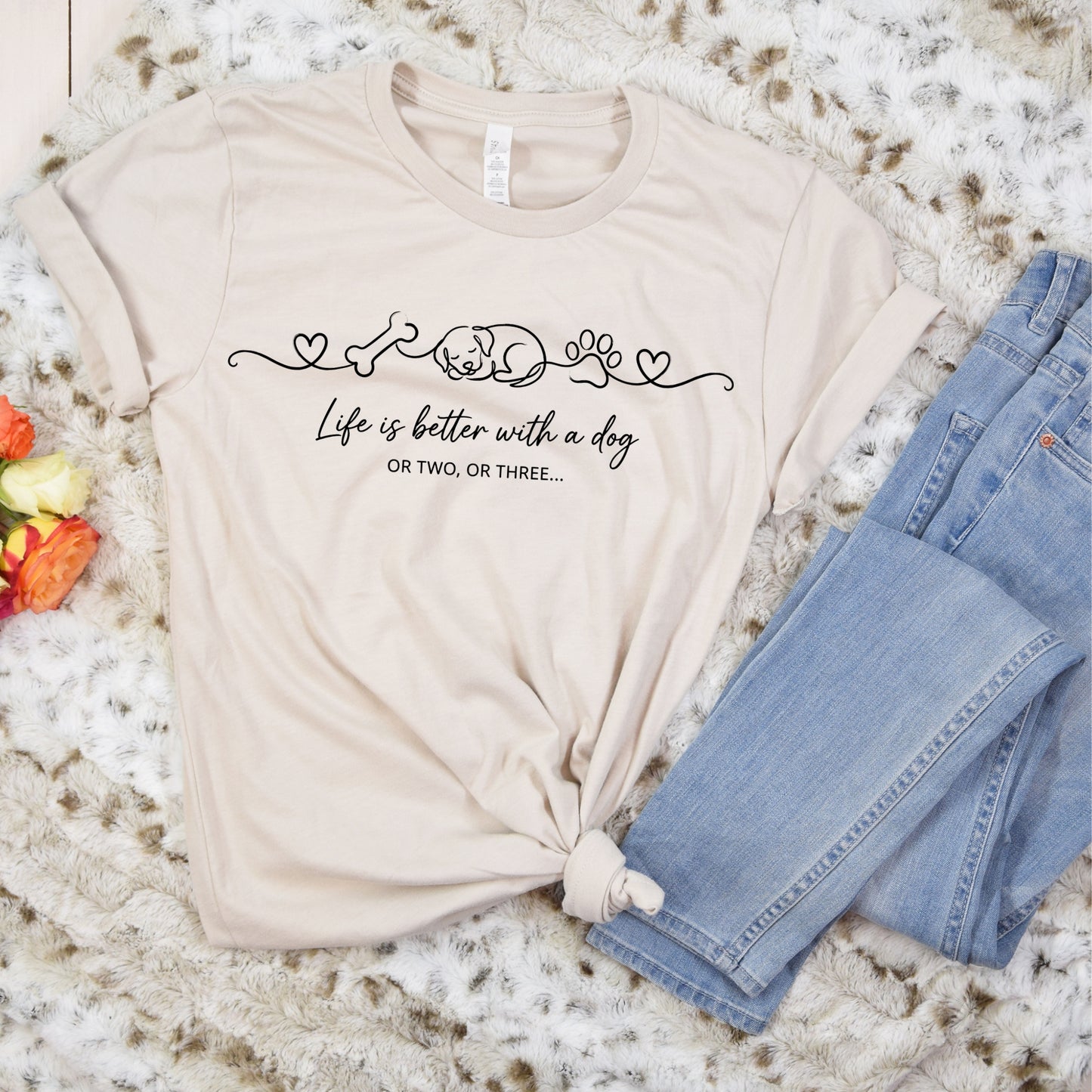 Dog-Life Is Good T-Shirt