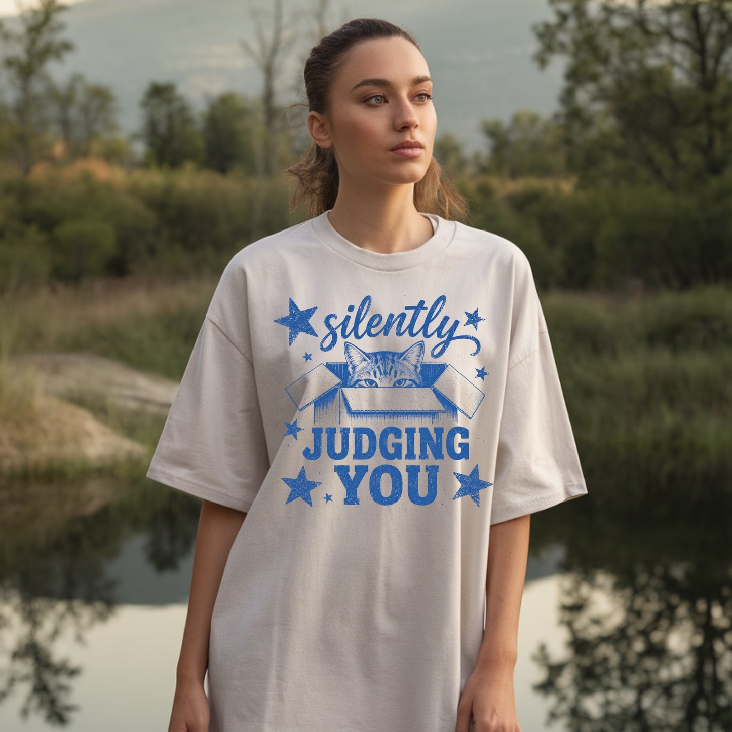 Cat-Funny- Silently Judging You T-Shirt