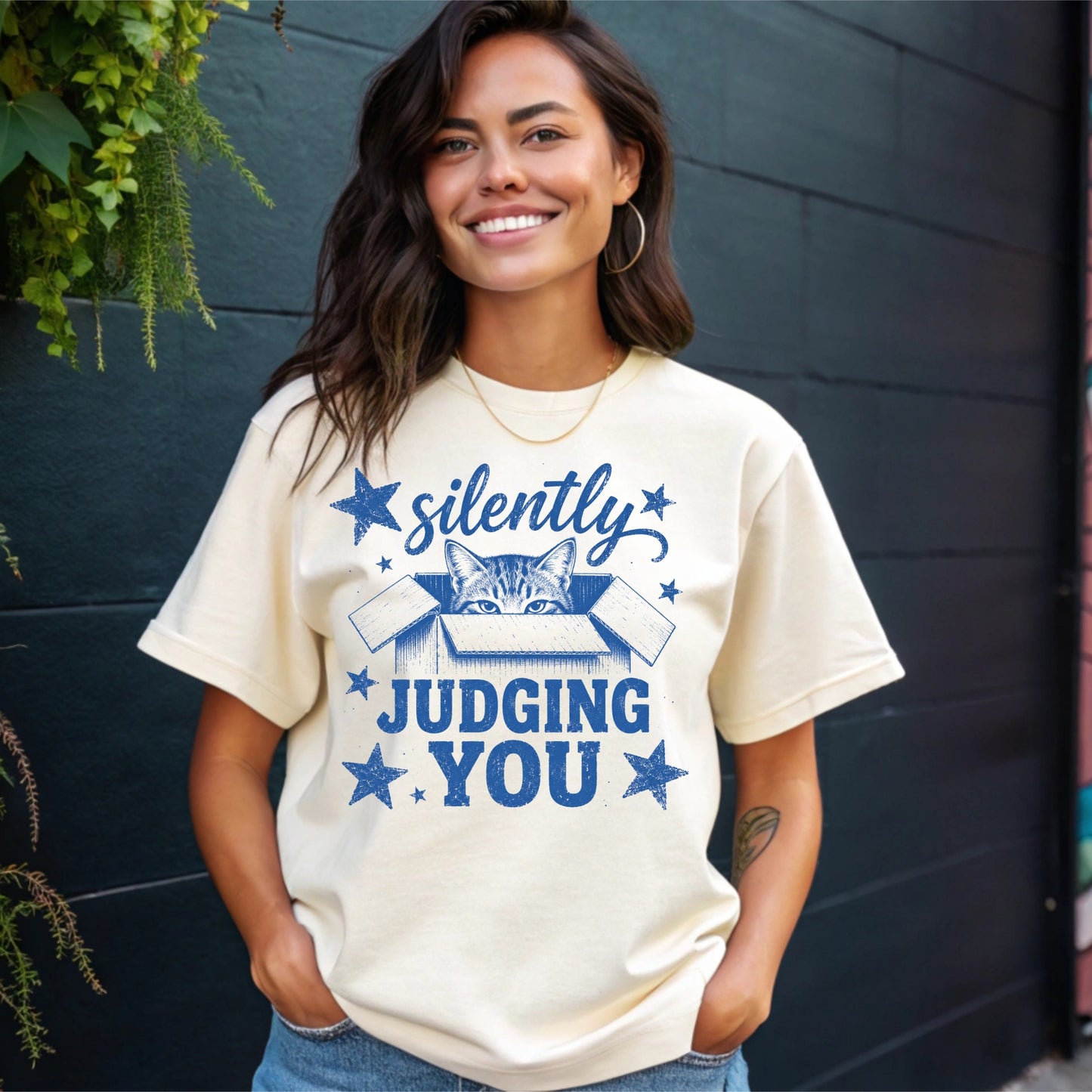 Cat-Funny- Silently Judging You T-Shirt