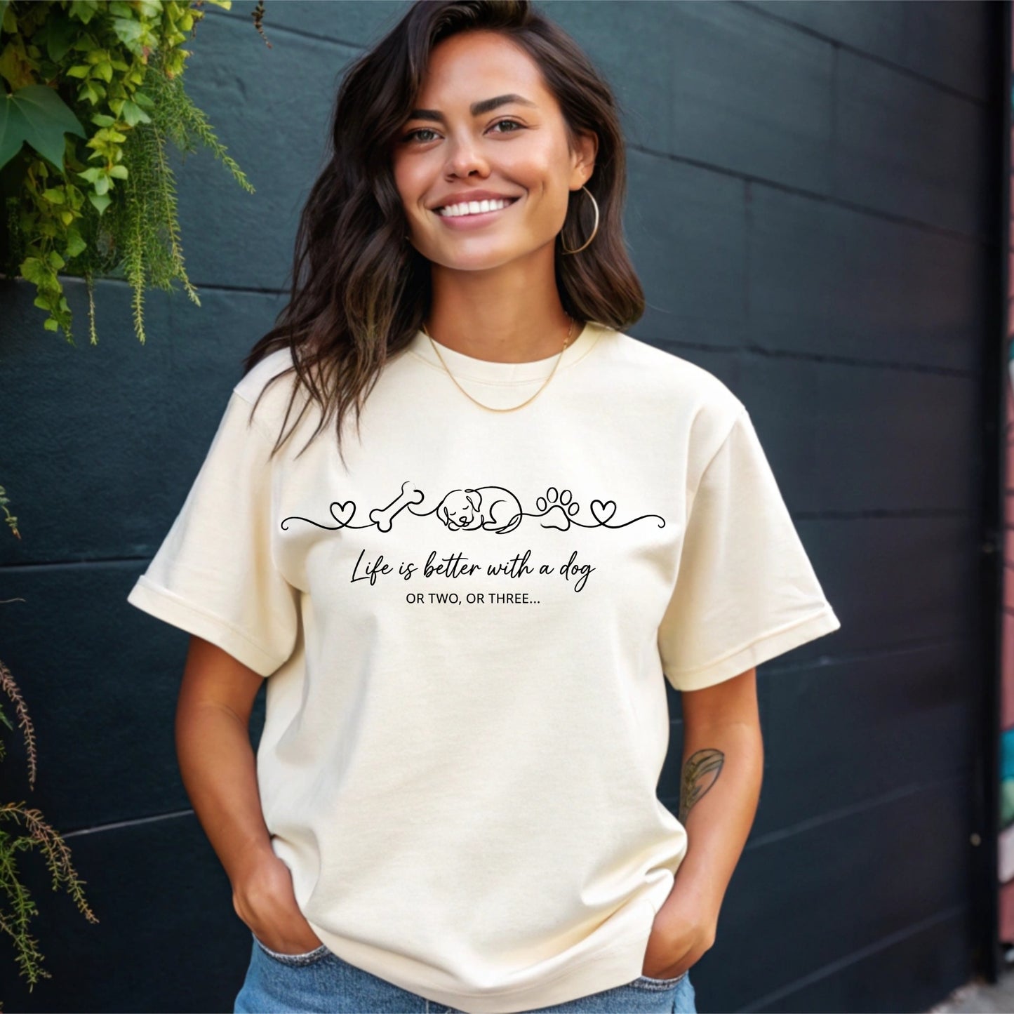 Dog-Life Is Good T-Shirt