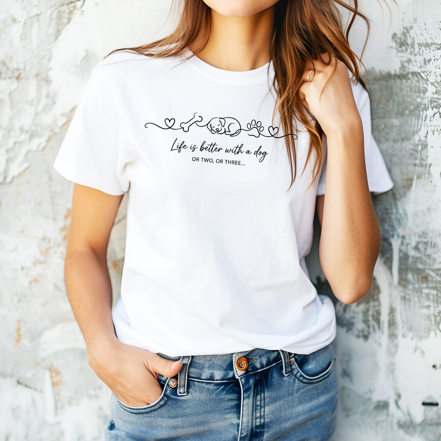 Dog-Life Is Good T-Shirt