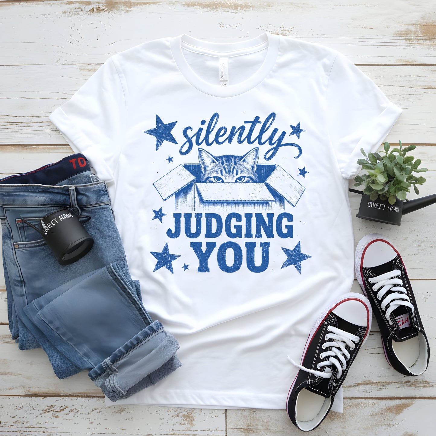 Cat-Funny- Silently Judging You T-Shirt