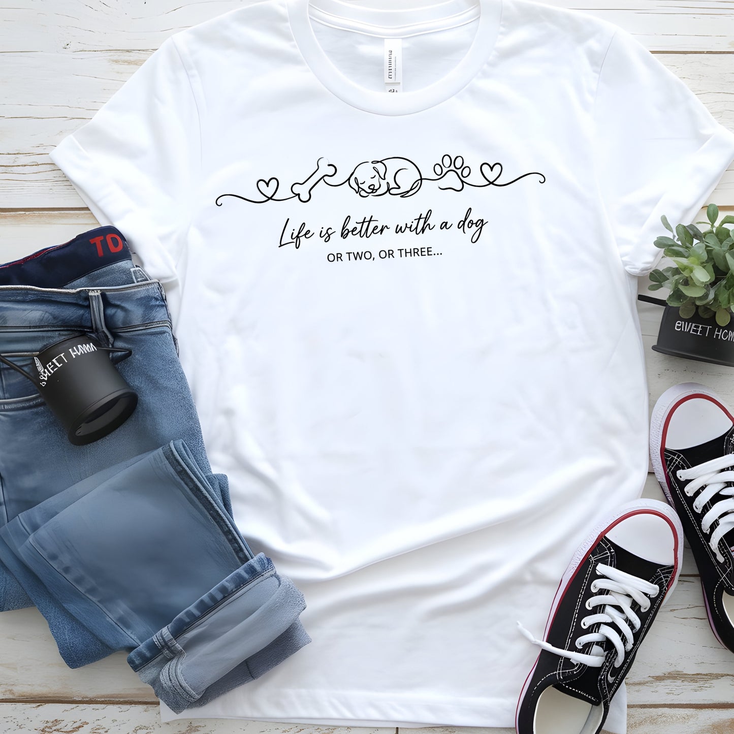 Dog-Life Is Good T-Shirt