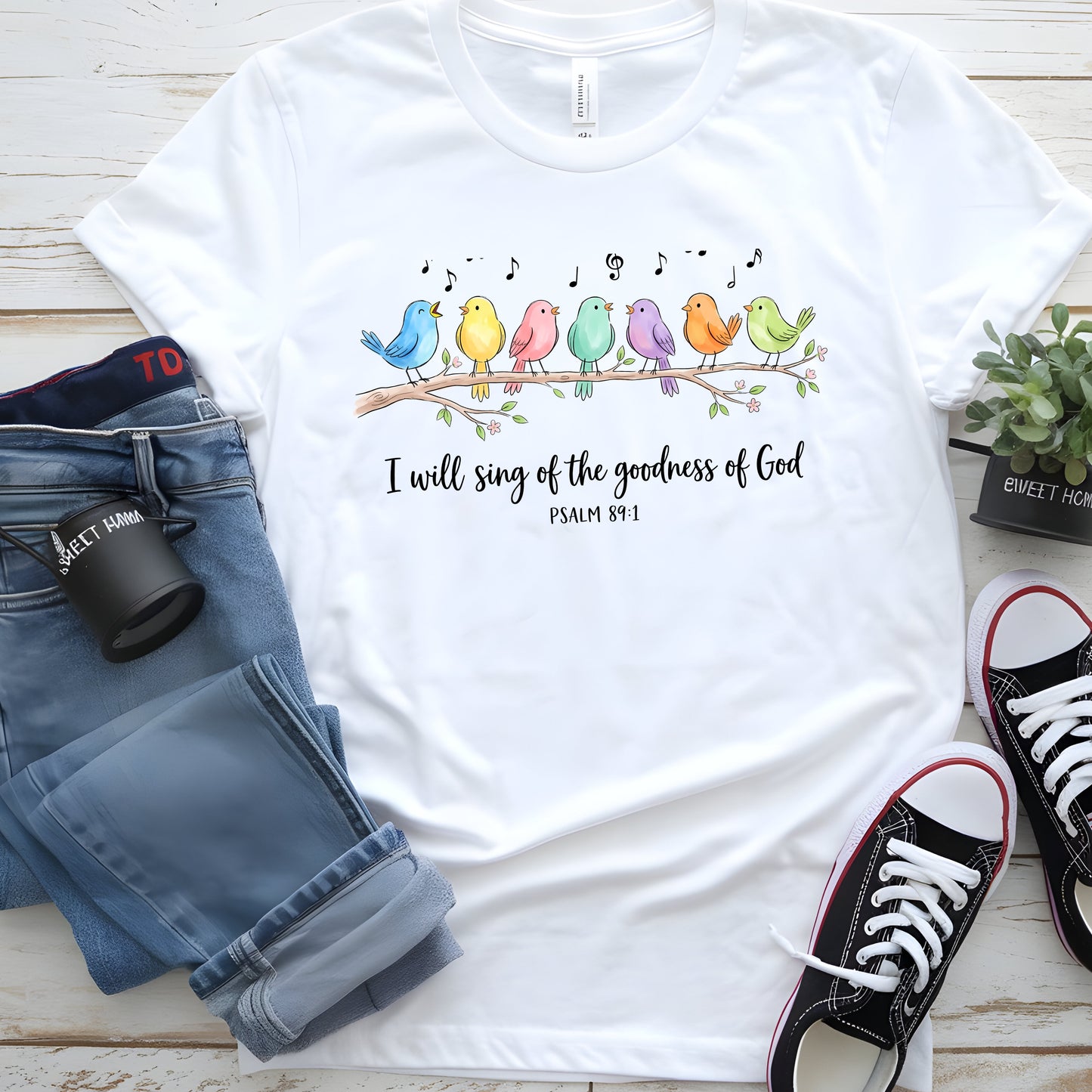 Singing Birds-Psalm 89:1- T-Shirt