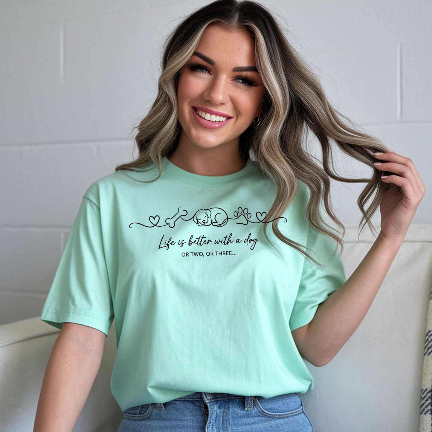 Dog-Life Is Good T-Shirt