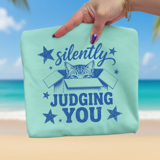 Cat-Funny- Silently Judging You T-Shirt