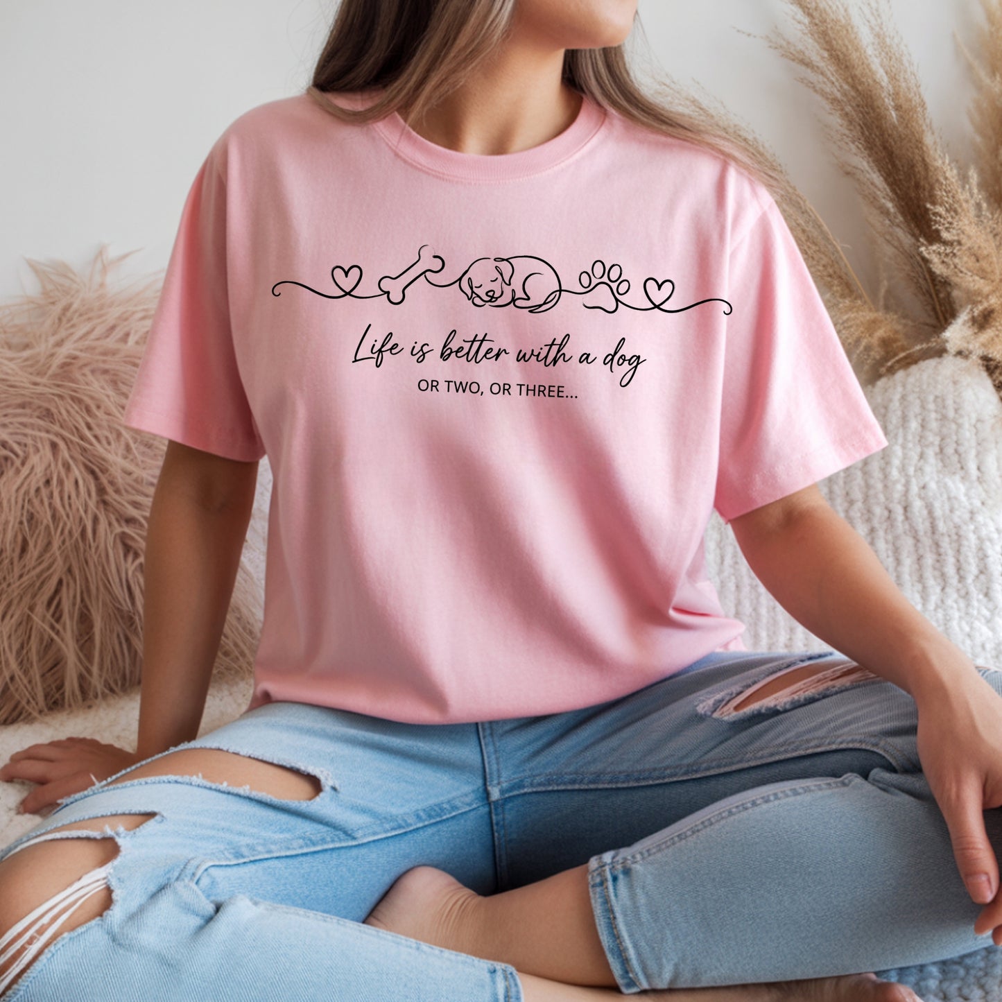 Dog-Life Is Good T-Shirt