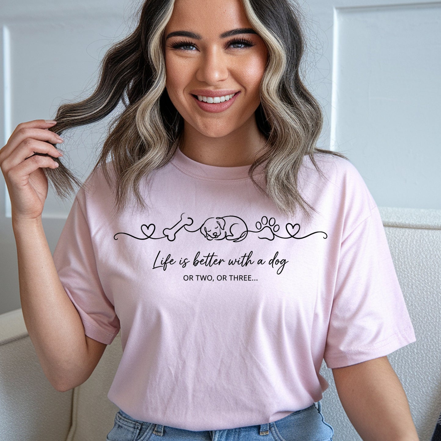 Dog-Life Is Good T-Shirt