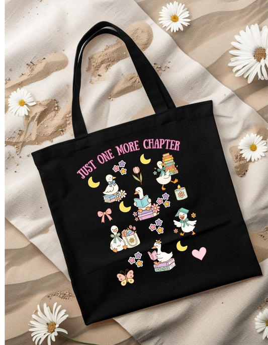 The Cosy Bookish Goose Tote Bag