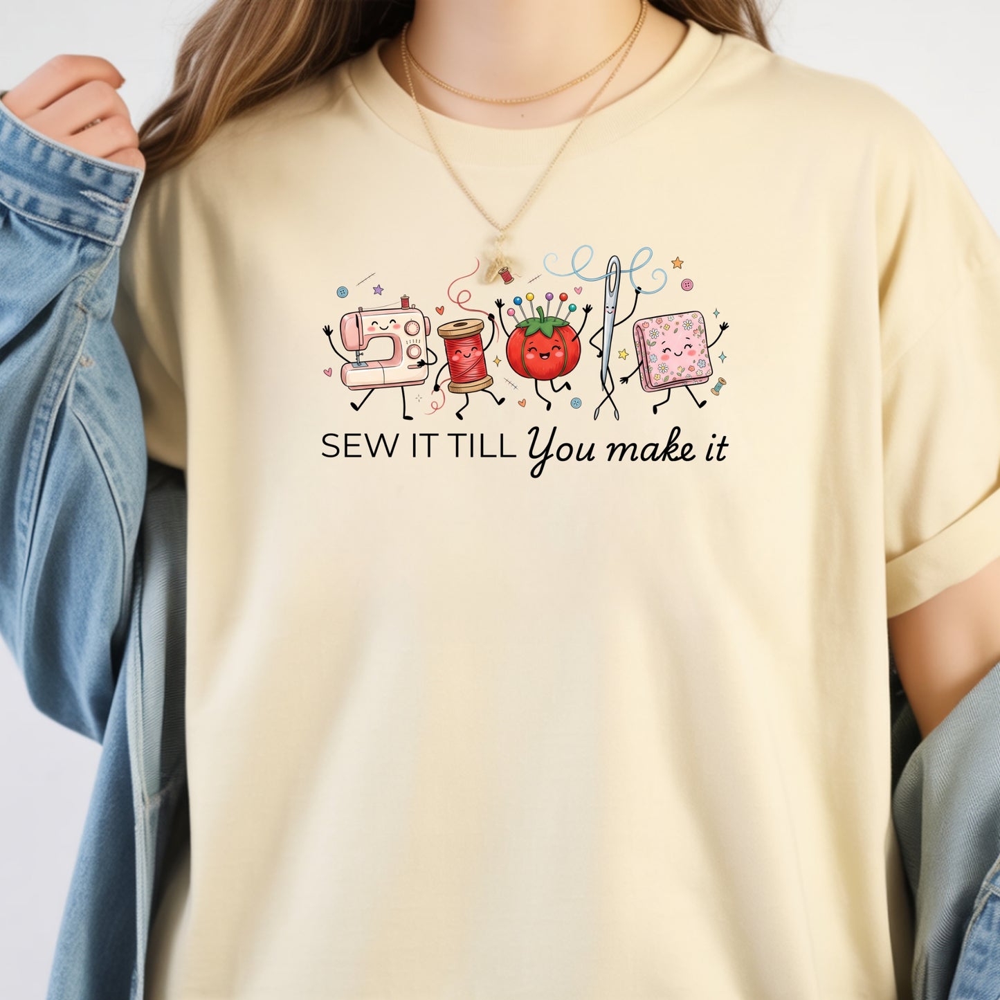 Sew It Till You Make It-Funny- T-Shirt