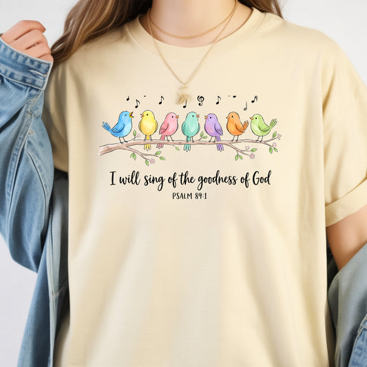 Singing Birds-Psalm 89:1- T-Shirt