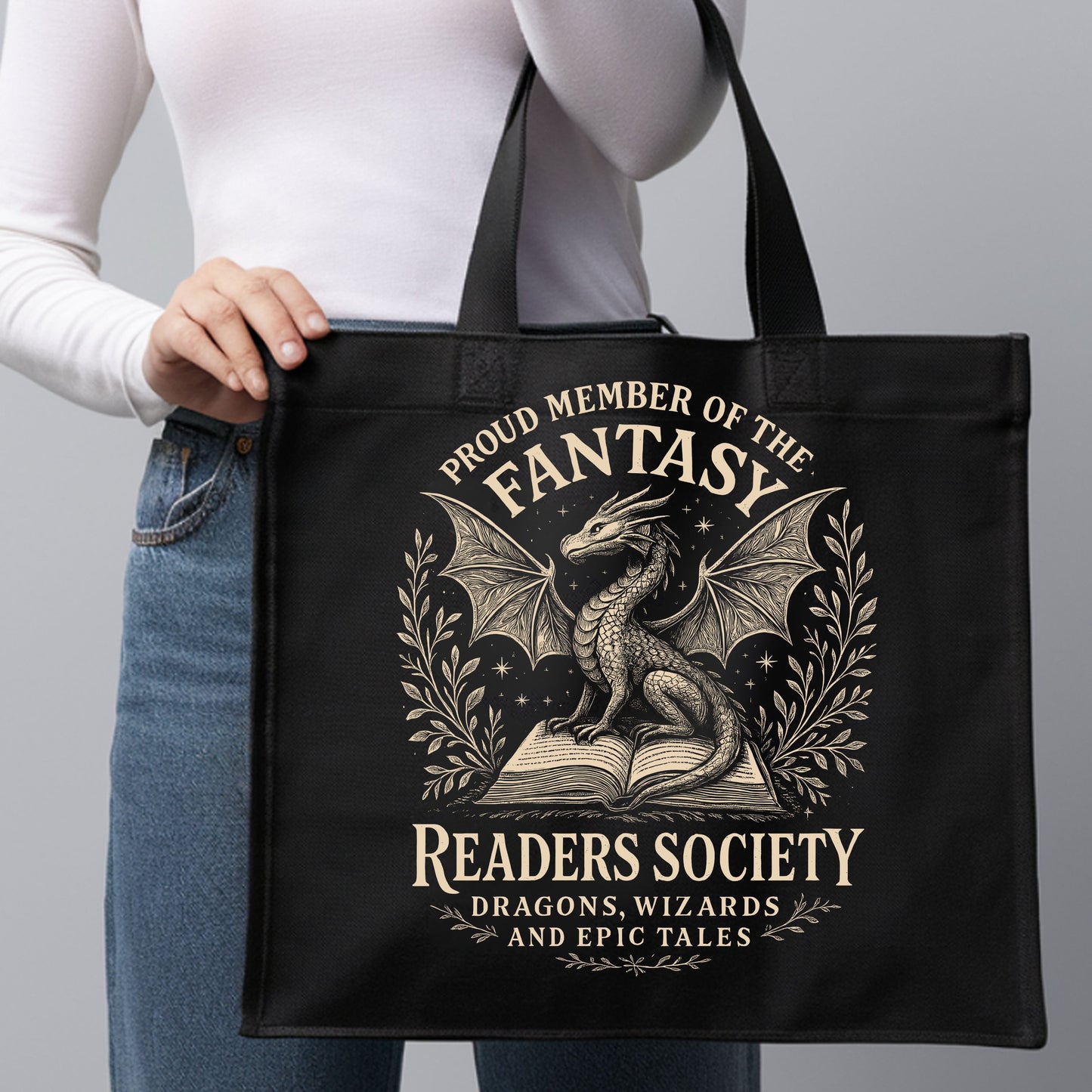 Fantasy Readers Club Cotton Tote Bag.