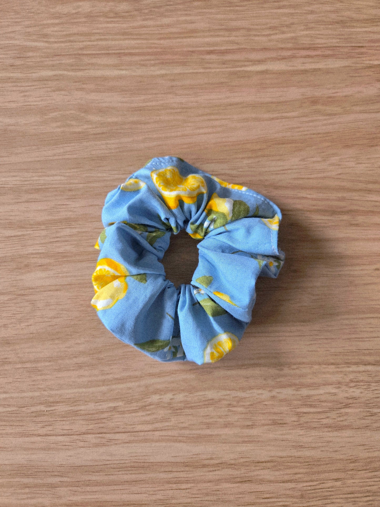 Lemons And Flowers Scrunchie