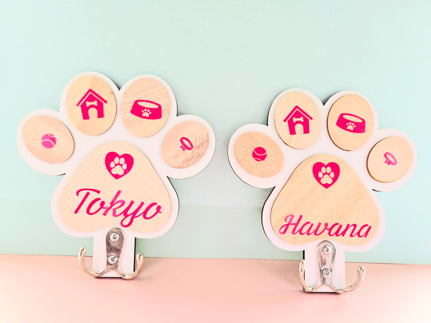 Dog Leash Hooks-Personalised