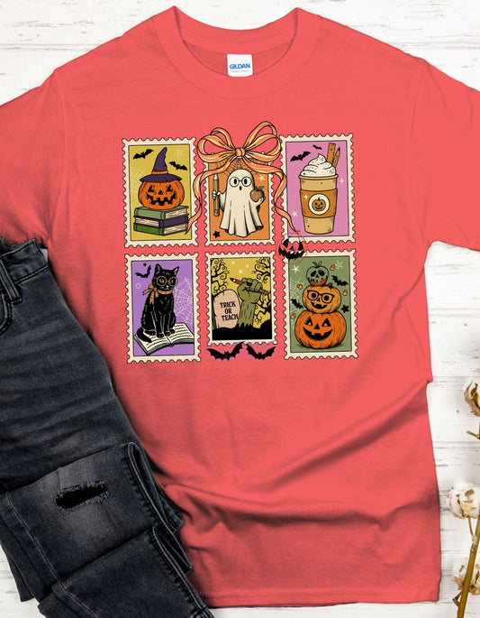Cute Halloween Stamps T-Shirt.