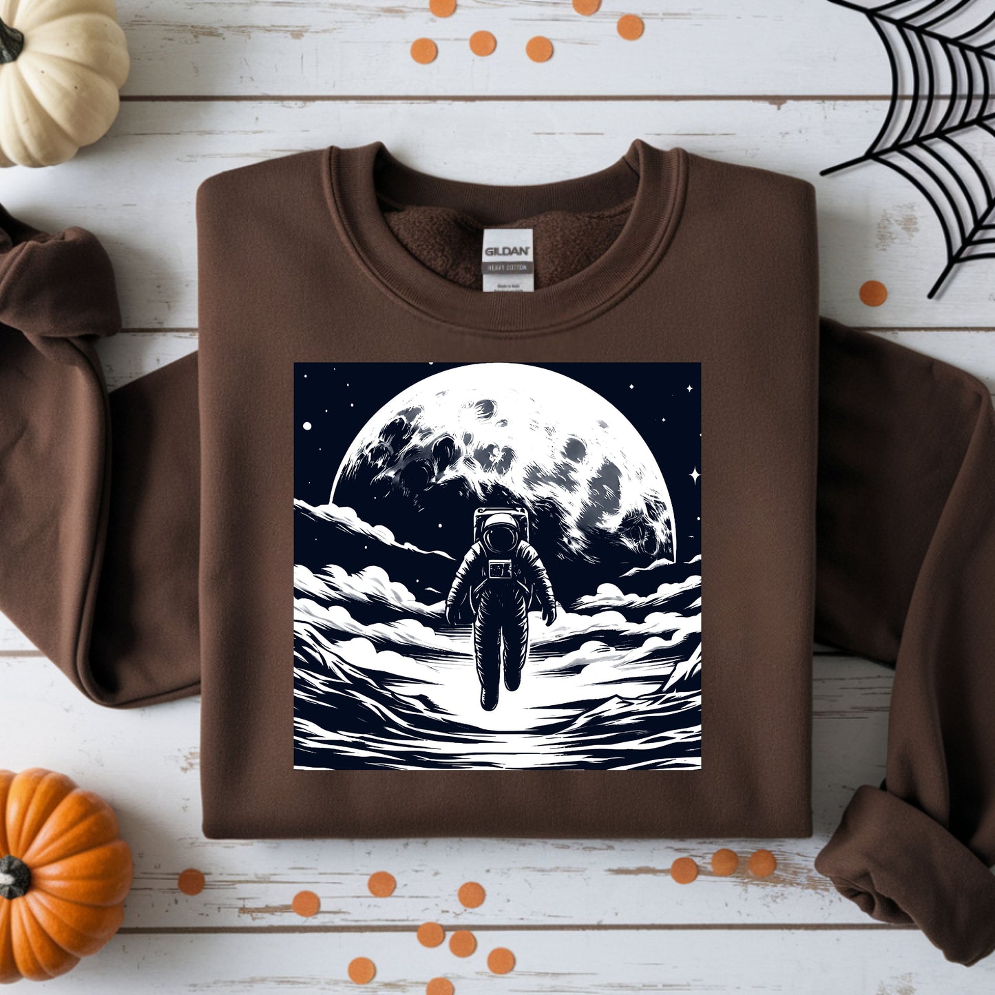 Astronaut Walking On The Moon Unisex Sweatshirt.