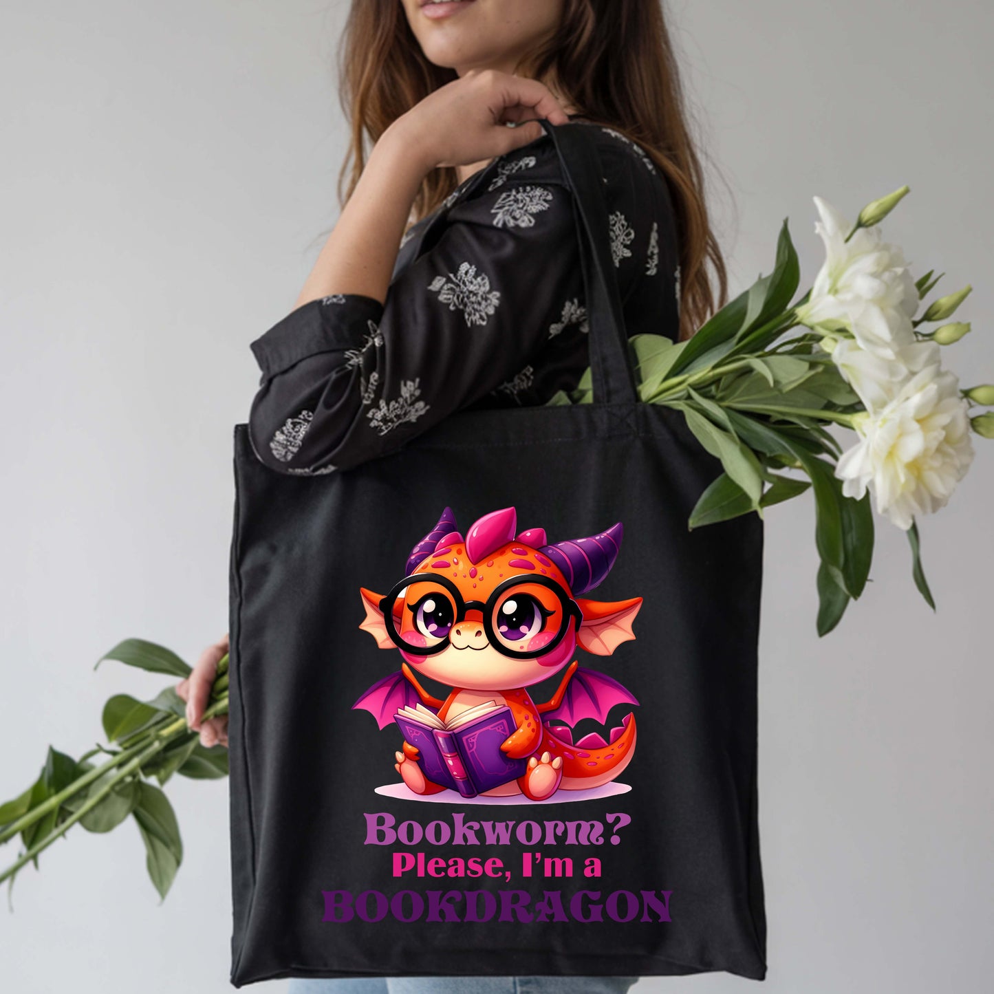 Bookdragon Cotton Tote Bag.