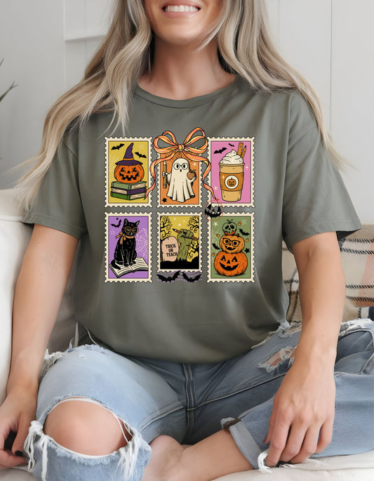 Cute Halloween Stamps T-Shirt.