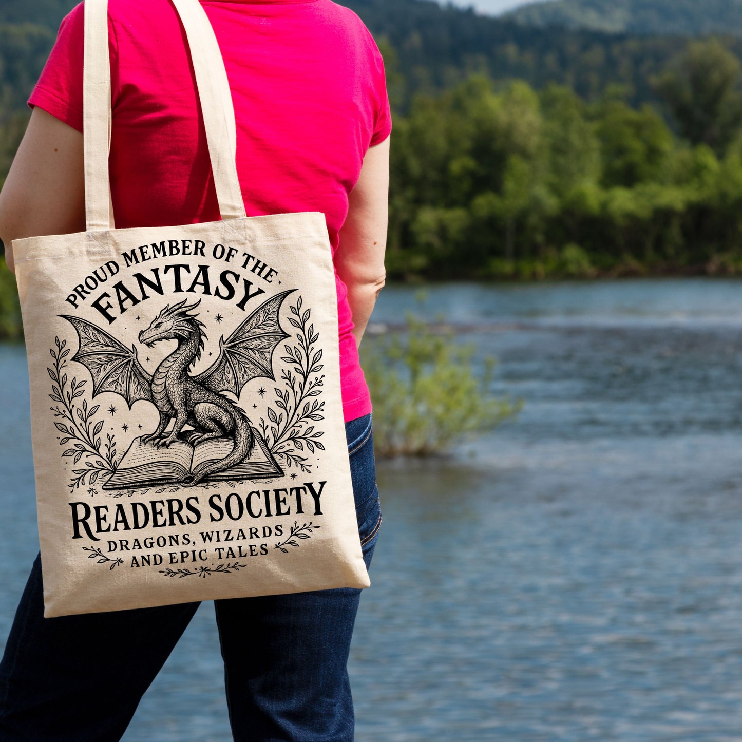Fantasy Readers Club Cotton Tote Bag.