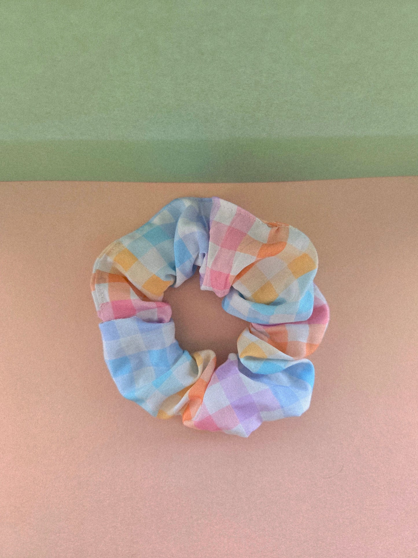 Gingham Pattern Scrunchie